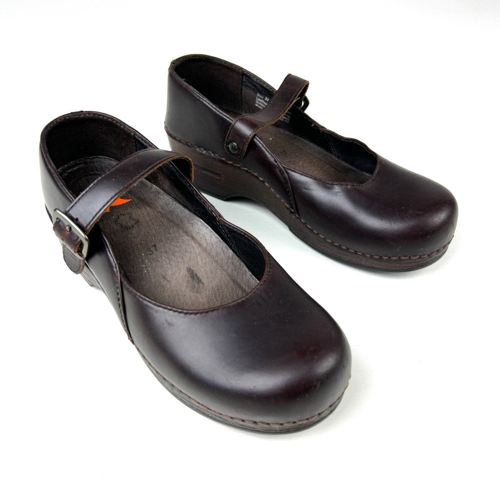 Dansko Brown Leather Mules